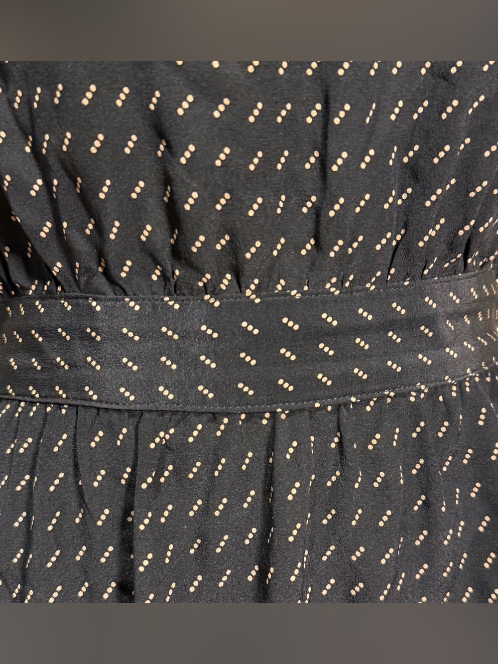 No.6 Store Silk Dot Print Midi Dress Black Size Small - Picture 10 of 13
